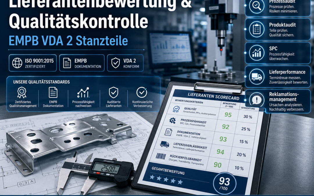 Lieferantenbewertung bei EMPB Stanzteilen
