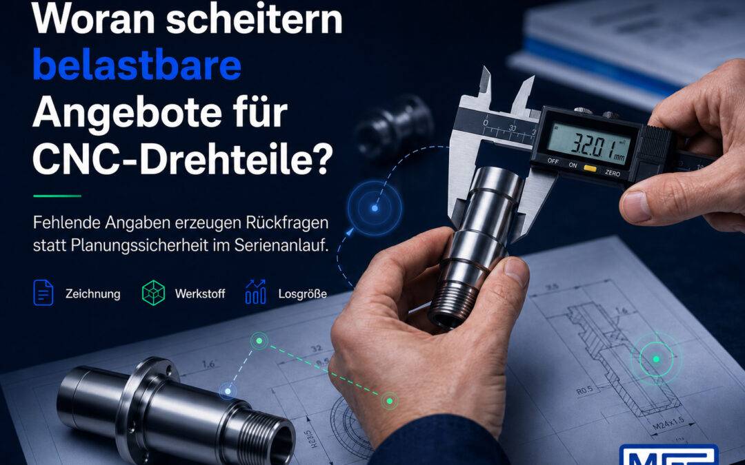 CNC-Drehteile in Serienfertigung: Was Sie vor der Angebotsanfrage wissen sollten